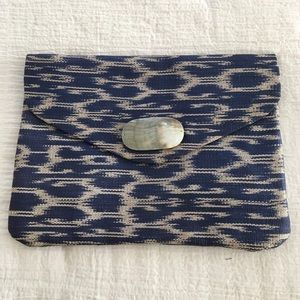 Lucky Brand, Envelope Clutch with abalone detail, NWT